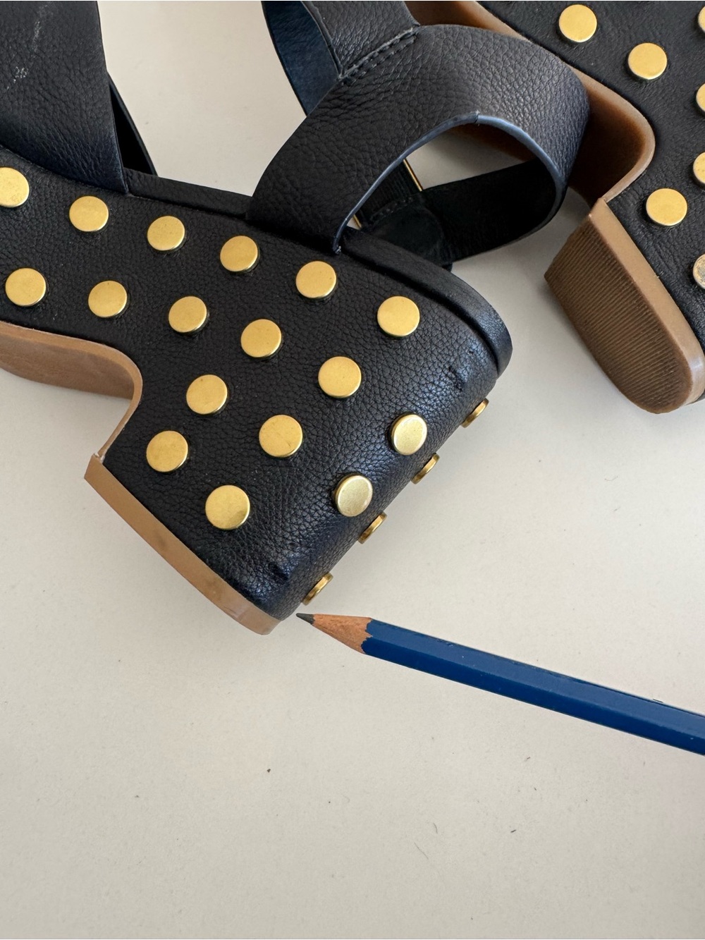 Charlotte Stone RAF Platform studded Sandals sz 7 - Picture 7 of 7